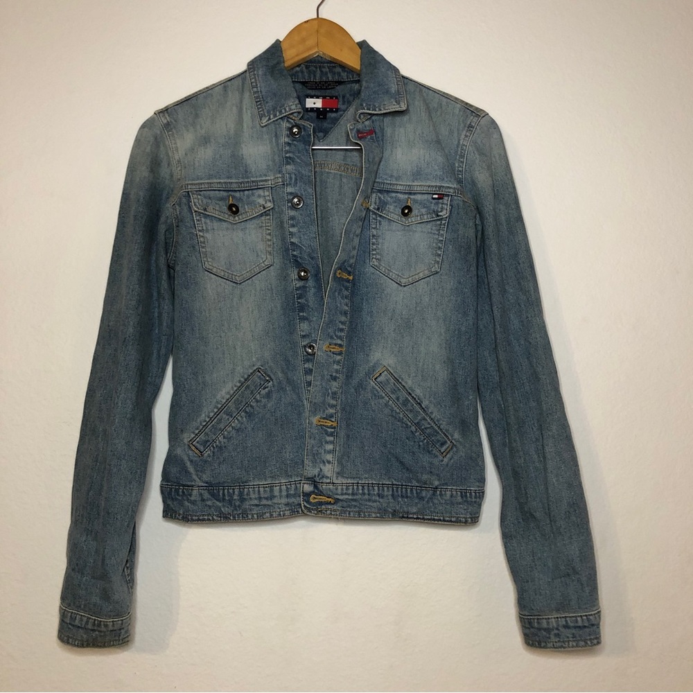 Vintage Tommy Hilfiger Denim Jean Jacket Size Medium